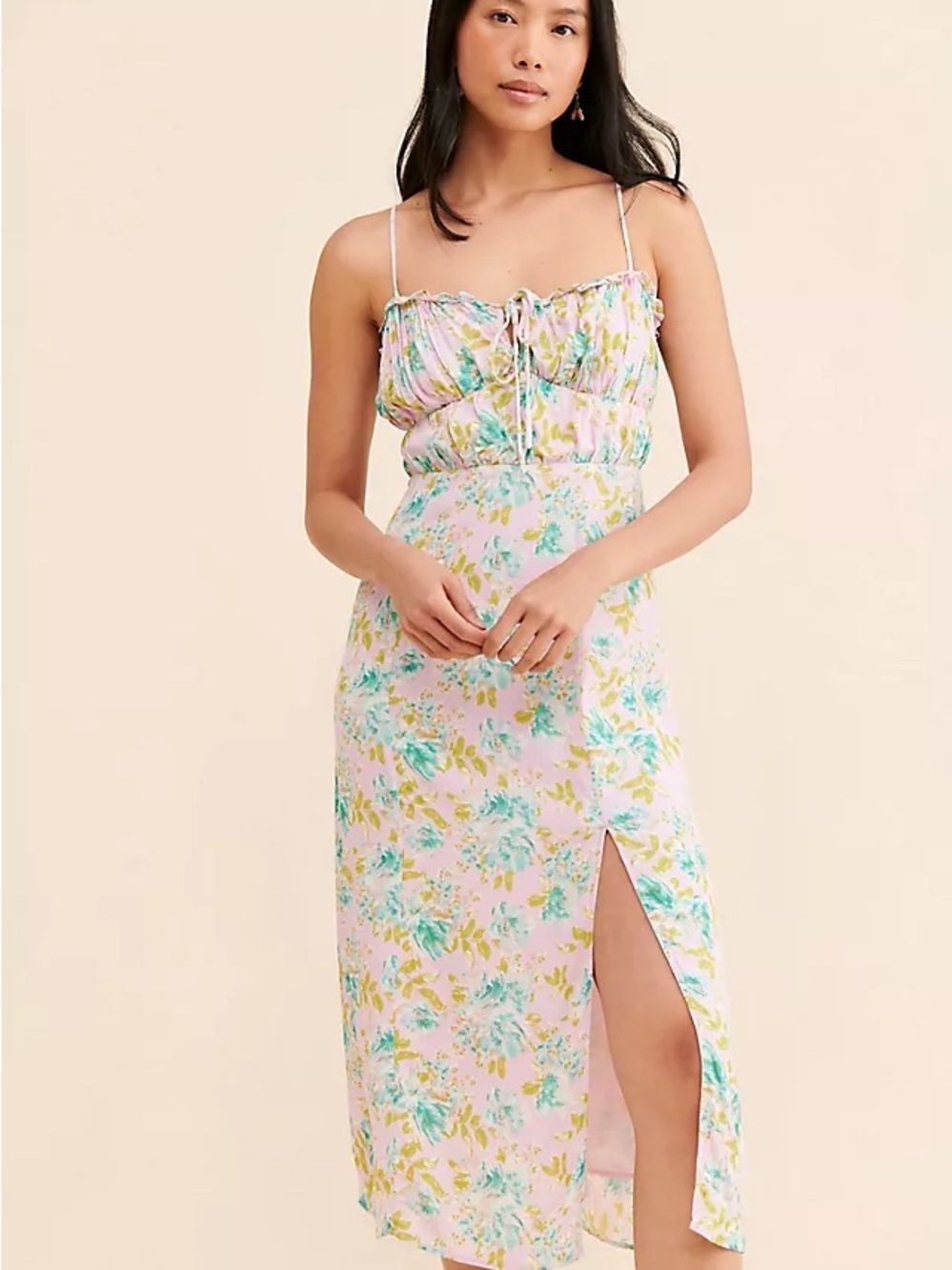 NWT ASTR the Label Verana Floral Midi Dress
